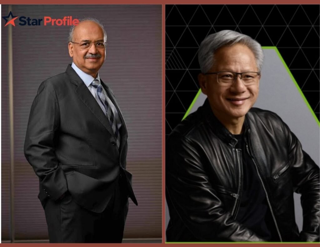 Dilip Shanghvi and Jensen Huang
