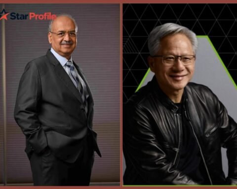 Dilip Shanghvi and Jensen Huang